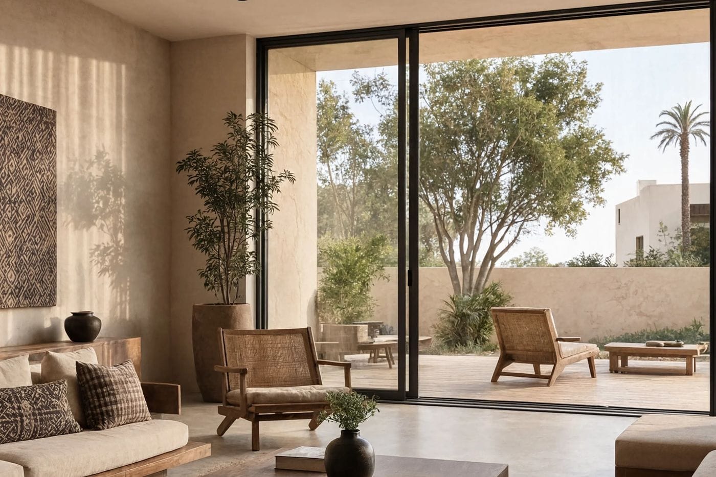 Continuité intérieur et terrasse, Villa, Ngor