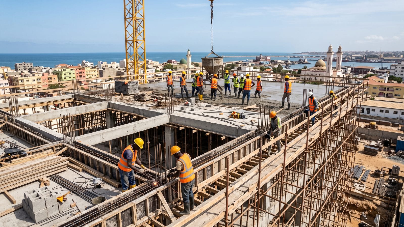 Chantier de construction suivi par les équipes MPG